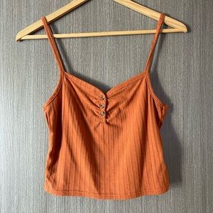 Topshop Women’s Ribbed Crop Tank